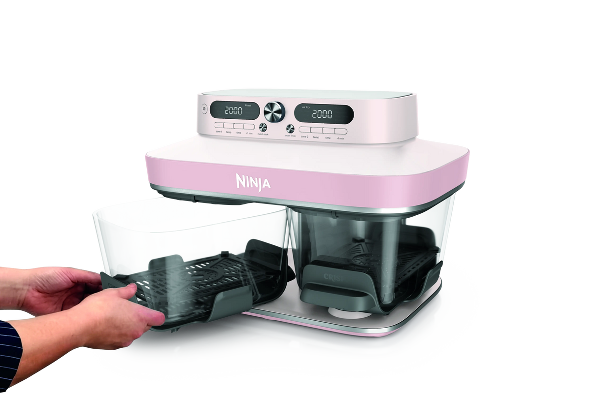 Ninja CRISPi DualZone 8-Function Glass Air fryer - Rose | DD102UKPK1