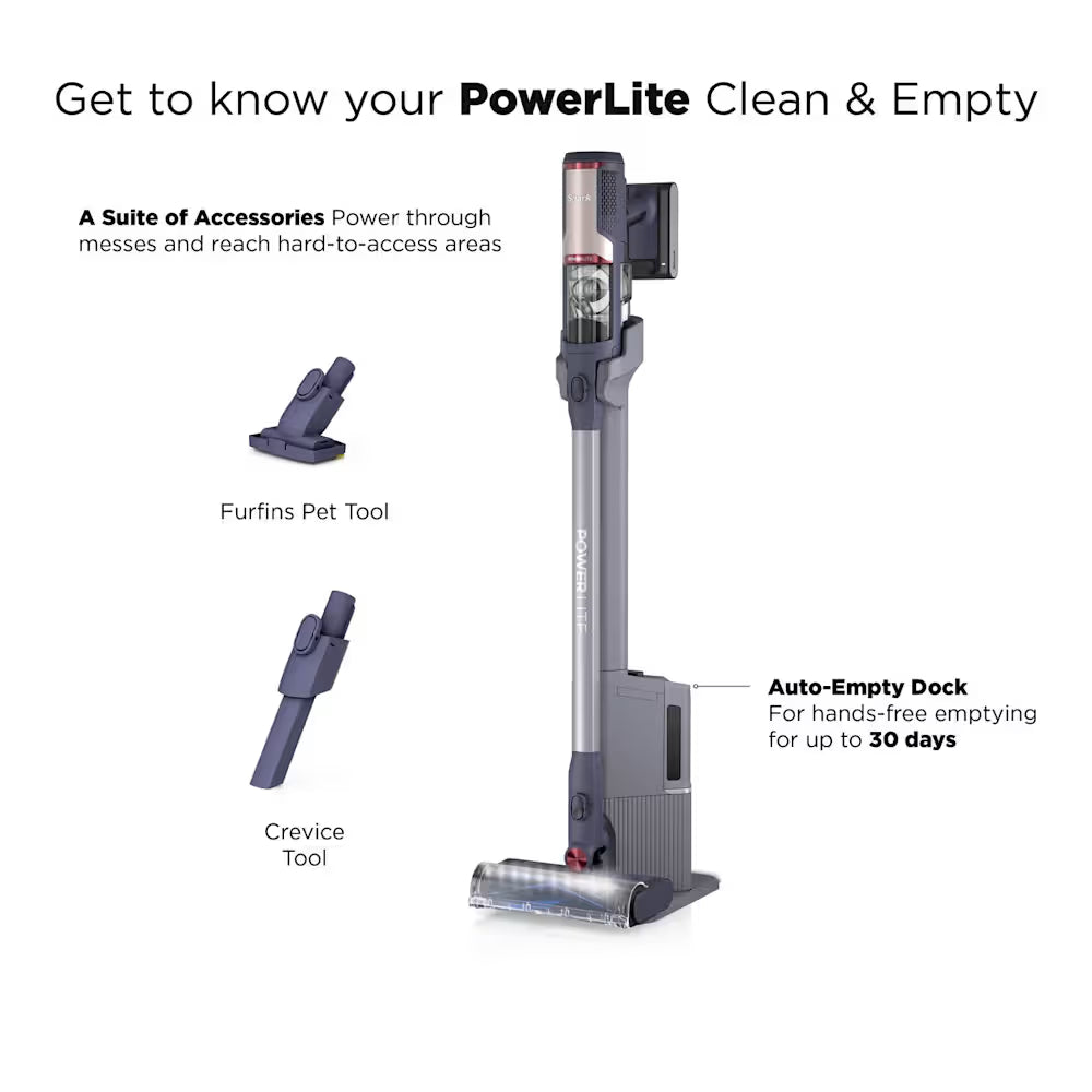 Shark PowerLite Clean & Empty Pet Cordless Vacuum | BU3621UKT