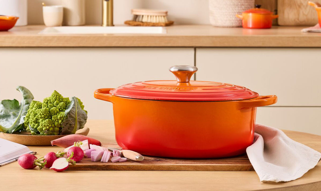 Le Creuset Signature 31cm Cast Iron Oval Casserole - Volcanic | 21178310902430