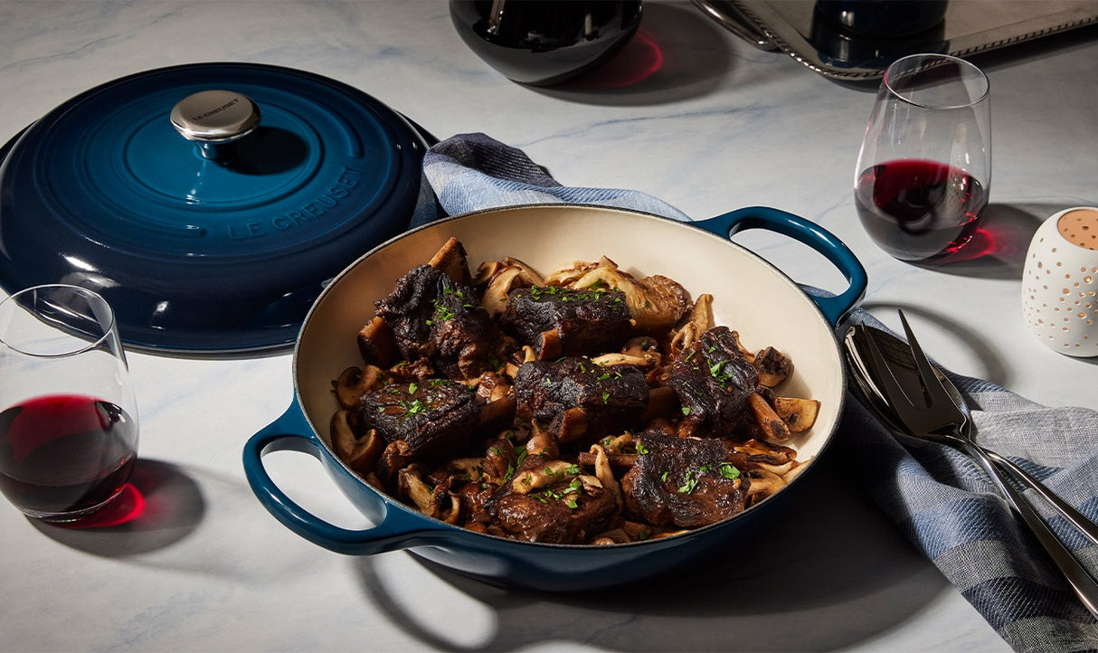 Le Creuset Signature 26cm Cast Iron Shallow Casserole - Nuit | 21180261294475