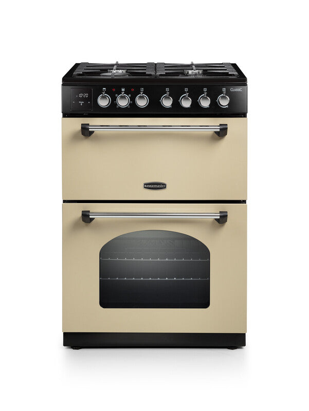 Rangemaster Classic 60cm Dual Fuel - Cream & Chrome | CLA60DFFCR/C