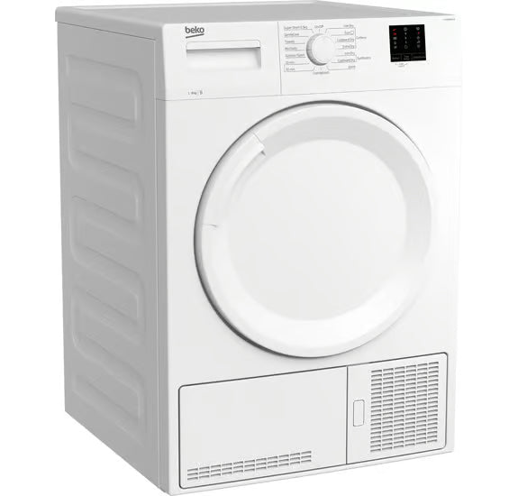 Beko 8kg Condenser Tumble Dryer with Sensor Programmes - White | DTKCE80021W