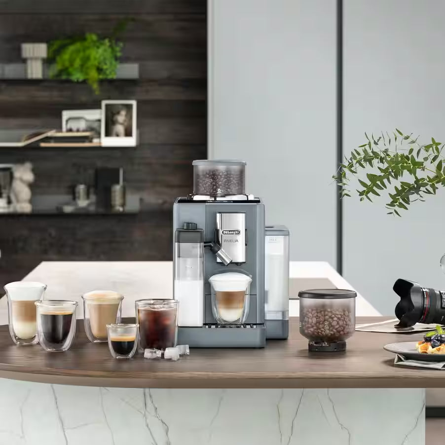 DeLonghi Rivelia LatteCrema 1.4L Automatic Coffee Machine - Grey | EXAM440.55G