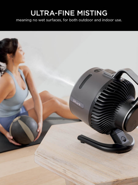 Shark FlexBreeze HydroGo Misting Fan - Glacier Blue | FA050UKBL