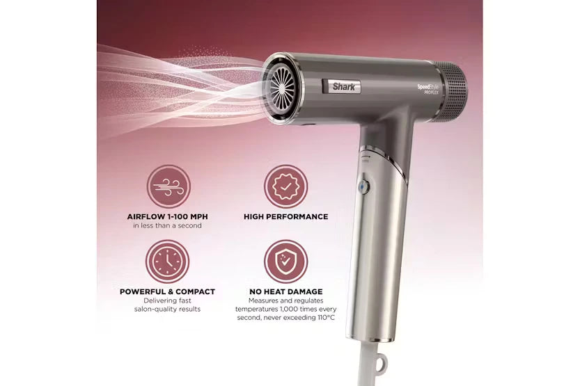 Shark SpeedStyle Pro FLEX 4-in-1 High-Velocity Hair Dryer | HD542UK