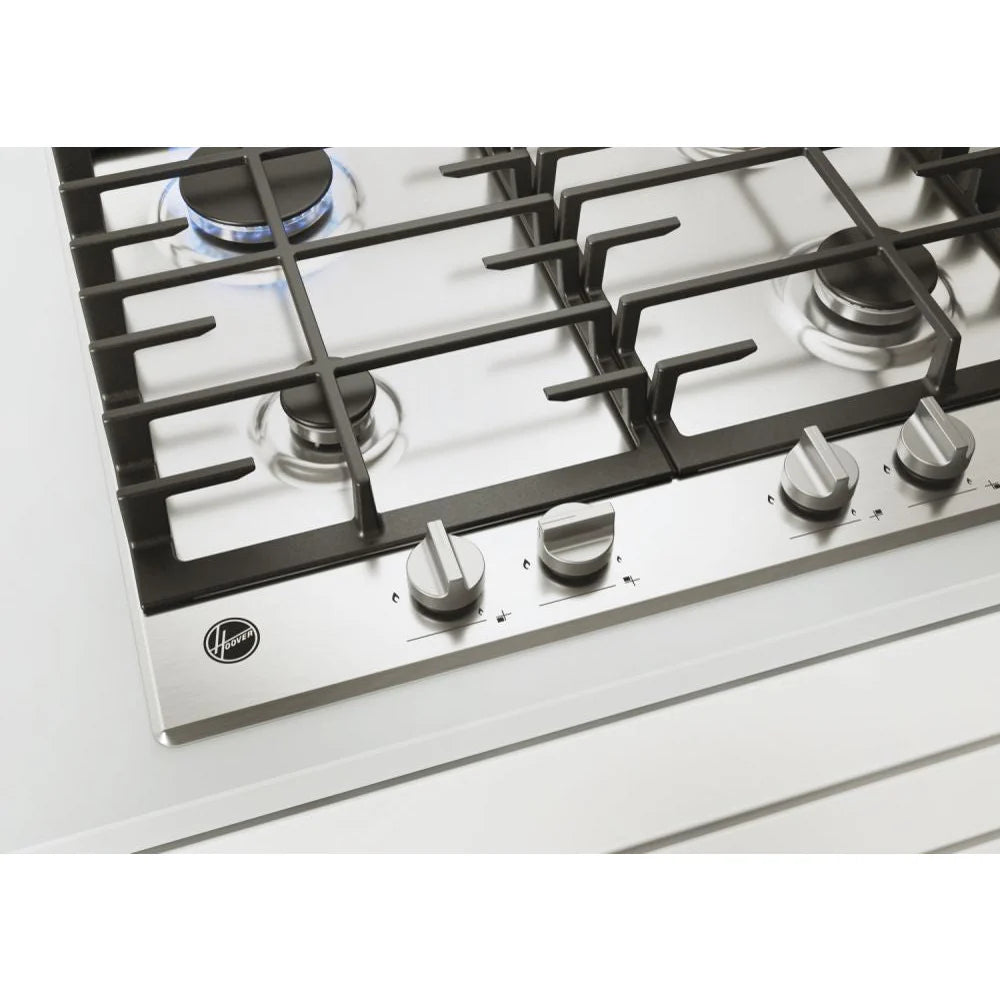 Hoover 4 Burner Built-In Gas Hob - Stainless Steel | HHG6BRK3X
