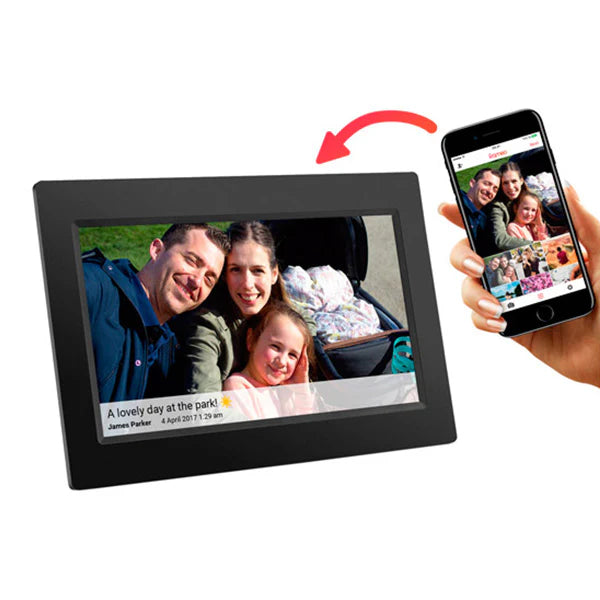 Harmony 10.1" Touch Panel Photo Frame - Black | HN-DPF1000