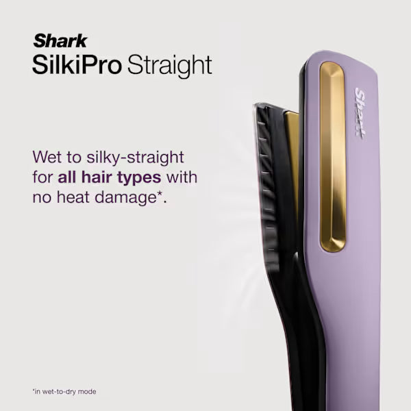 Shark SilkiPro Straight Hair Straightener & Dryer - Plum Satin | HT401UKPU