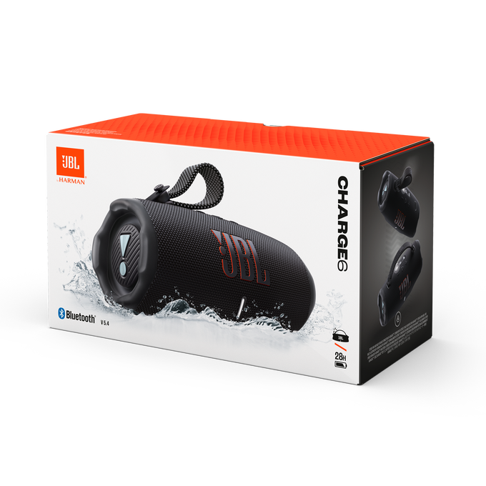 JBL Charge 6 Portable Bluetooth Speaker - Black | JBLCHARGE6BLK