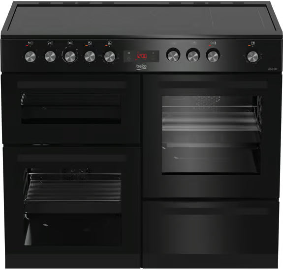 Beko 100cm Range Cooker Ceramic - Black | KDVC100K