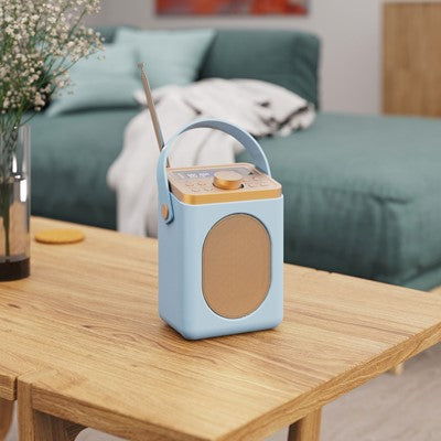 Majority Little Shelford Portable DAB/DAB+ & FM Radio Duck Egg Blue LSHDABDUK