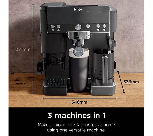 Ninja Luxe Cafe Premier Espresso Machine - Black | ES601UKBK