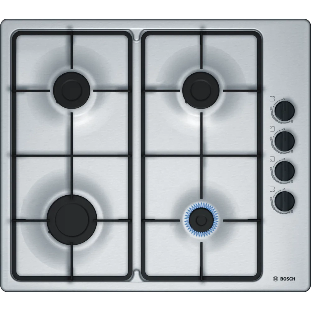 Bosch Series 2 60cm Gas Hob Brushed Steel PBP6B5B60