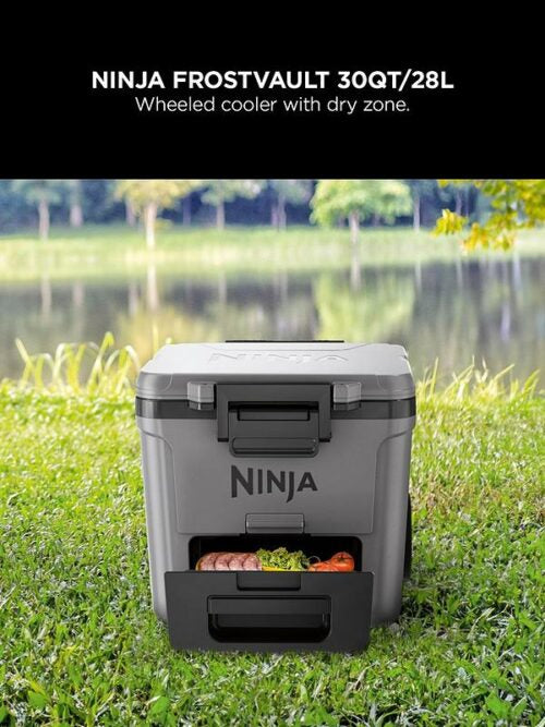 Ninja FrostVault 30QT/28L Wheeled Cooler with Dry Zone - Cloud White | FB230UKWH
