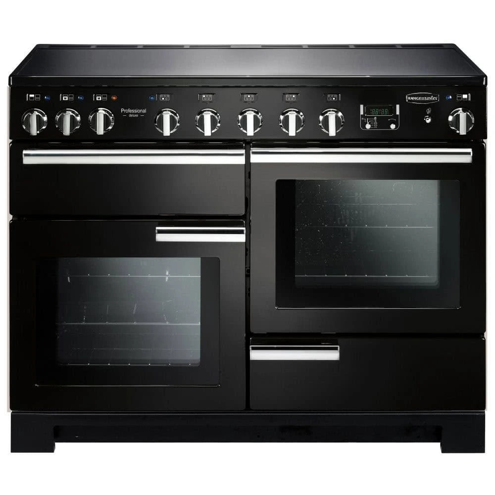 Rangemaster Professional Deluxe 110cm Induction - Black & Chrome | PDL110EIGB/C