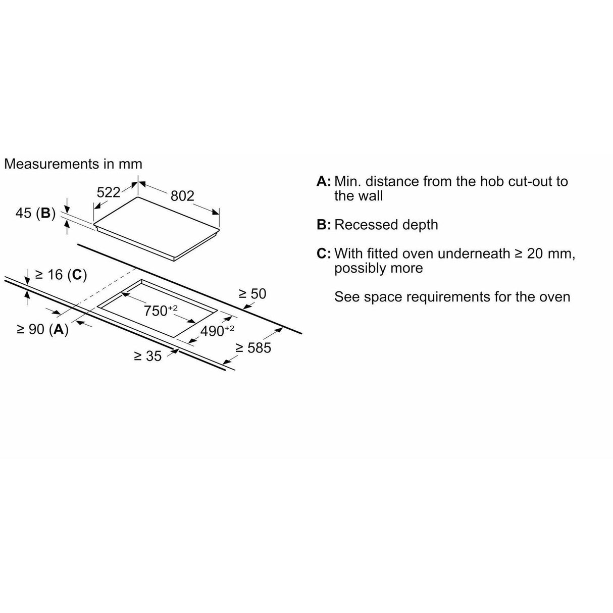 Bosch Series 4 80cm Ceramic Hob PKN811BA2E