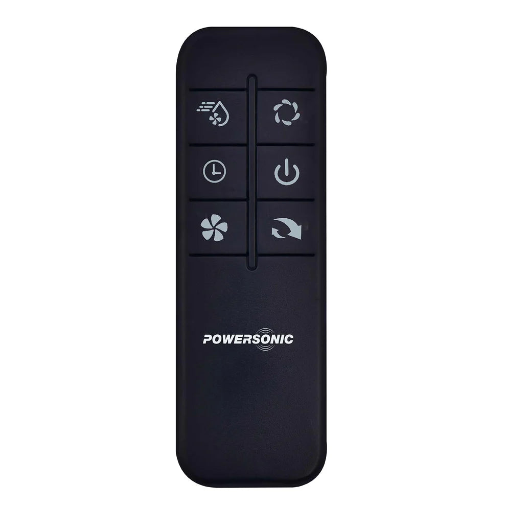 Powersonic Pedestal Oscillating Misting Fan - Black | PWRHT505