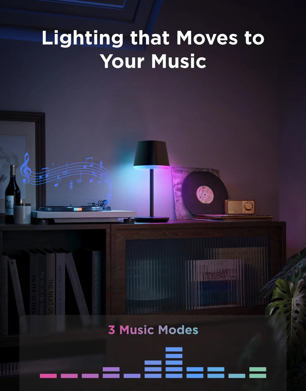 Govee Classic Cordless Smart Table Lamp - Black | R1741B11
