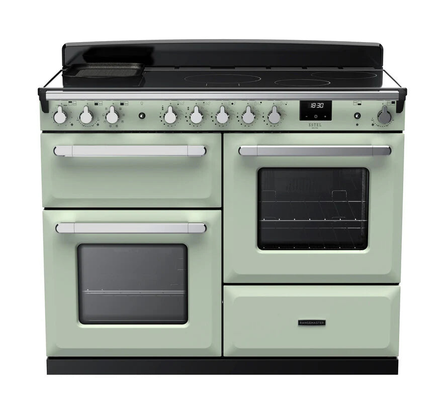 Rangemaster Estel 110cm Induction Range Cooker - Mint Green & Chrome | ESDLO110EIPMNT/CM1
