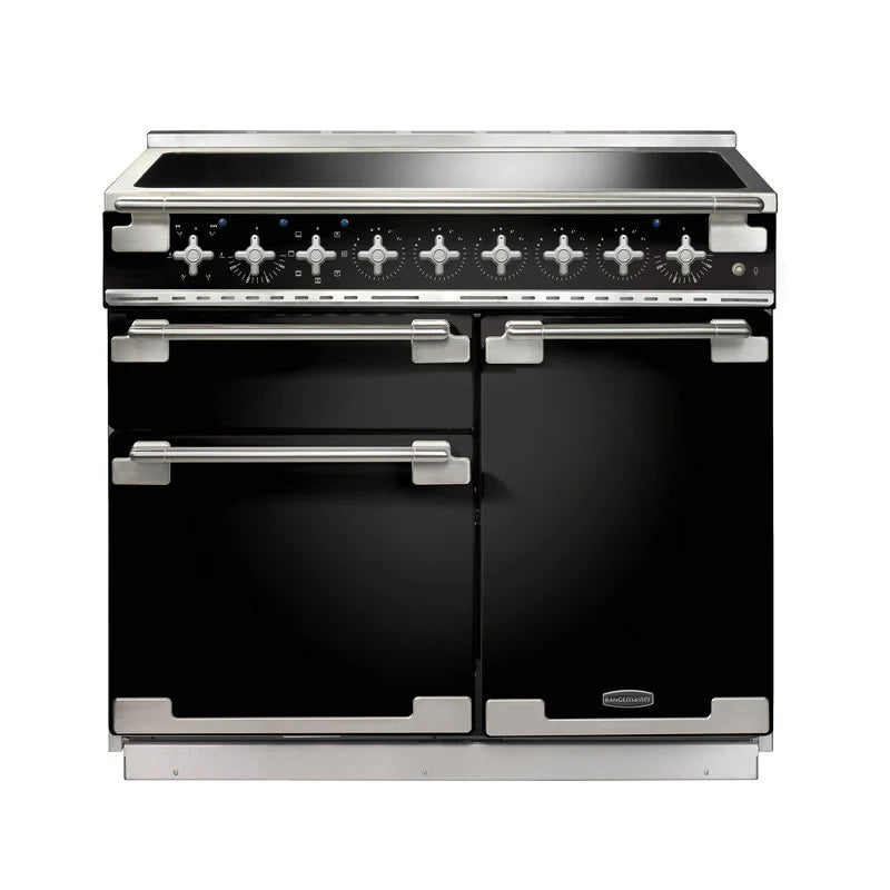 Rangemaster Elise 100cm Induction Range Cooker - Black & Brushed Nickel | ELS100EIGB/