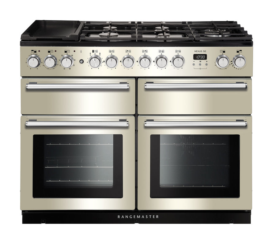 Rangemaster Nexus SE 110cm Dual Fuel Range Cooker - Ivory & Chrome | NEXSE110DFFIV/C