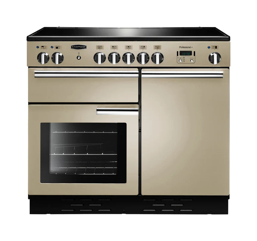 Rangemaster Professional+ 100cm Induction Range Cooker - Cream & Chrome | PROP100EICR/C