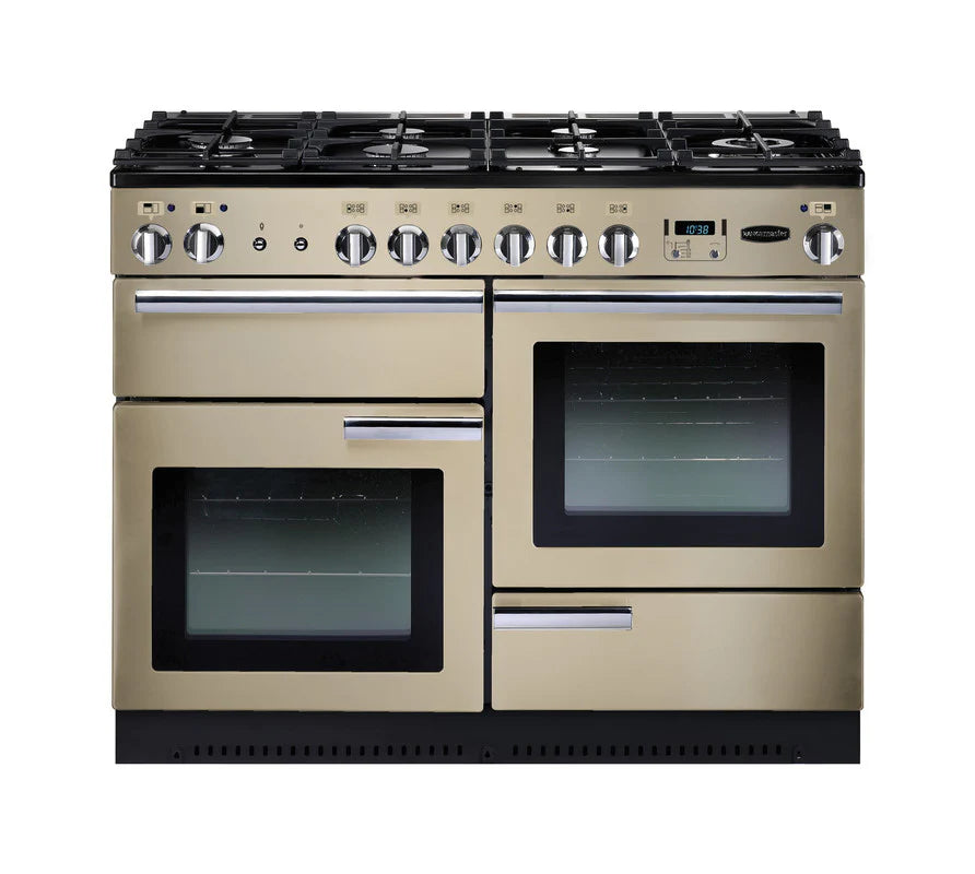 Rangemaster Professional+ 110cm All Gas Range Cooker - Cream & Chrome | PROP110NGFCR/C