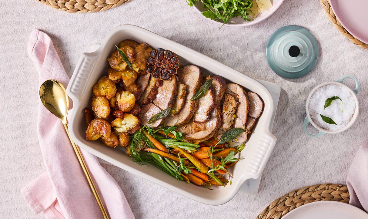 Le Creuset 19cm Stoneware Heritage Rectangular Dish - Sea Salt | 71102197170001