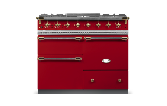 Lacanche Chagny Classic 100cm - Cherry Red & Brass