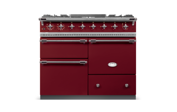 Lacanche Chagny Classic 100cm - Burgundy Red & Nickel