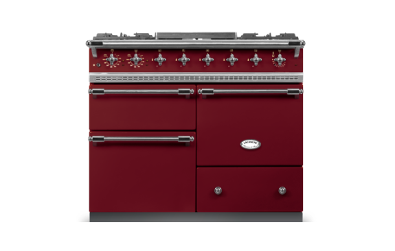 Lacanche Chagny Classic 100cm - Burgundy Red & Brushed Stainless Steel