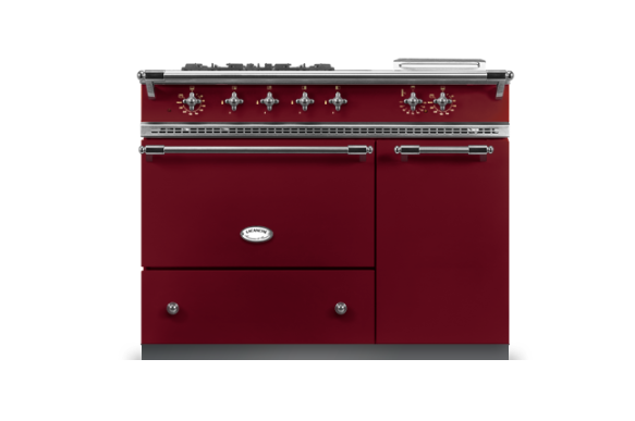Lacanche Savigny Classic 100cm - Burgundy Red & Brushed Stainless Steel
