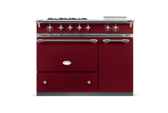 Lacanche Savigny Classic 100cm - Burgundy Red & Matt Chrome