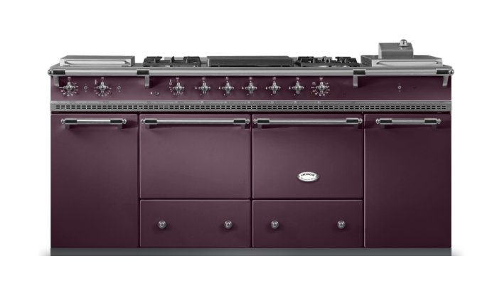 Lacanche Classic Cluny 1800 - Egglplant & Brushed Stainless Steel
