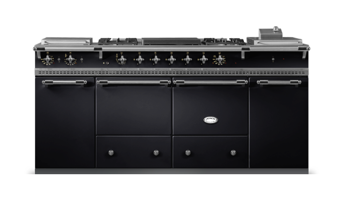 Lacanche Classic Cluny 1800 - Black Gloss & Brushed Stainless Steel