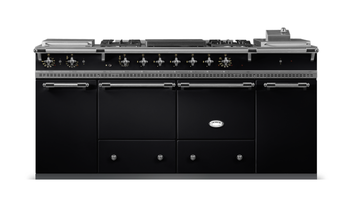 Lacanche Classic Cluny 1800 - Black & Brushed Stainless Steel