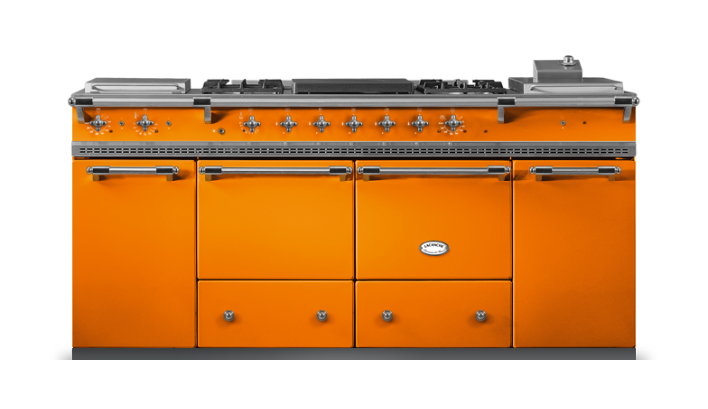 Lacanche Classic Cluny 1800 - Tangerine & Brushed Stainless Steel