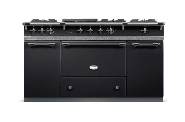 Lacanche Classic Citeaux 150cm - Black Gloss & Brushed Stainless Steel
