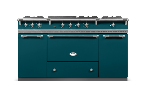 Lacanche Classic Citeaux 150cm - Teal Blue & Matt Chrome