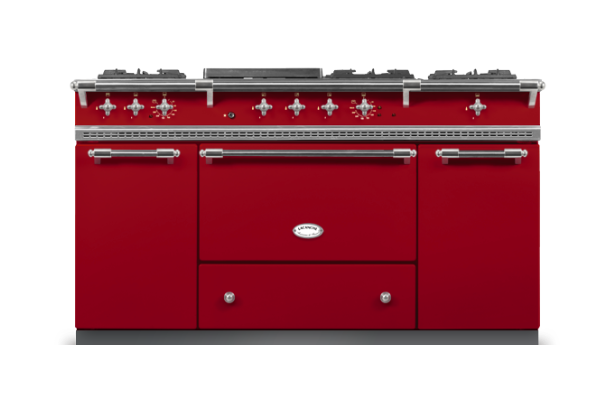 Lacanche Classic Citeaux 150cm - Cherry Red & Matt Chrome