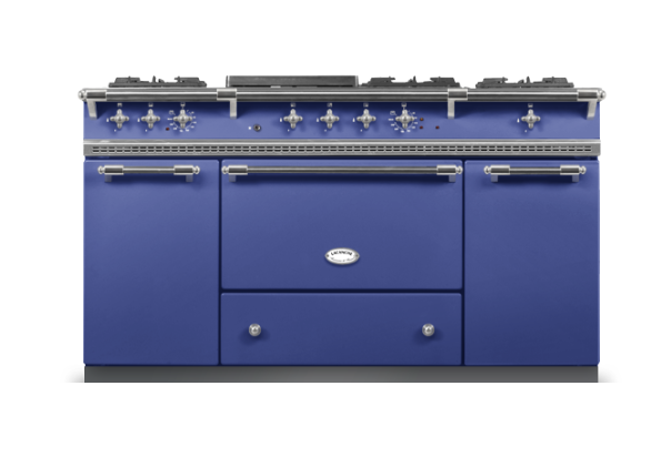 Lacanche Classic Citeaux 150cm - Portuguese Blue & Matt Chrome