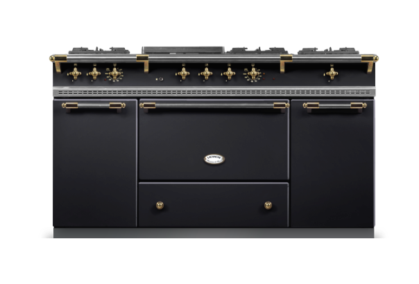 Lacanche Classic Citeaux 150cm - Black Gloss & Brass