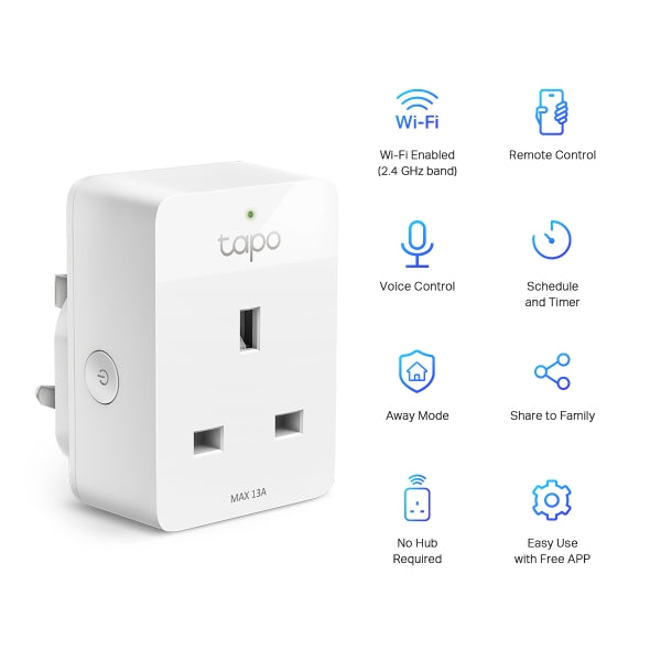 Tapo Mini Smart Wi-Fi Plug | TAPOP105(1-PACK)
