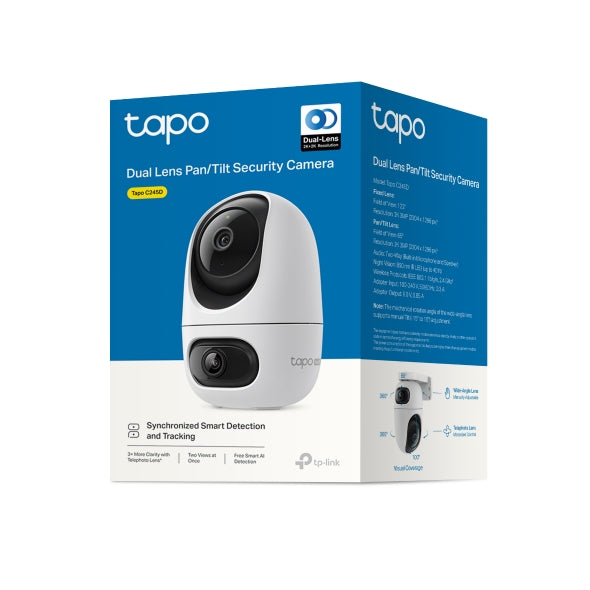 Tapo Dual Lens Pan/Tilt Security Camera | TAPOC245D