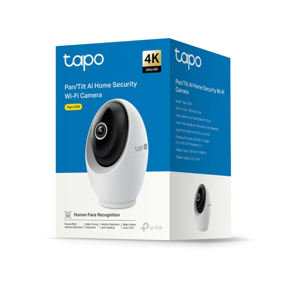 Tapo Pan/Tilt AI Home Security Wi-Fi Camera | TAPOC260