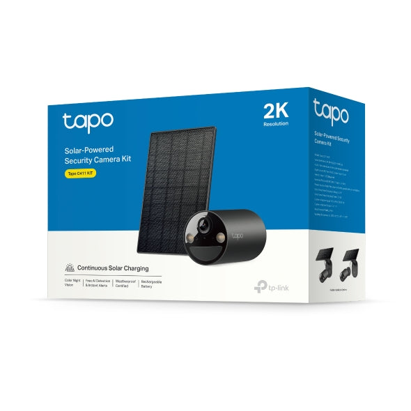 Tapo Solar-Powered Security Camera Kit | TapoC411KIT