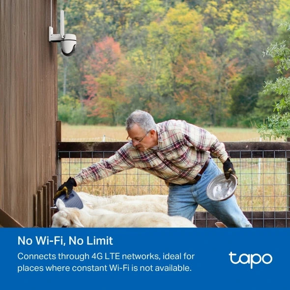Tapo Outdoor Pan/Tilt 4G LTE Camera | Tapo C501GW