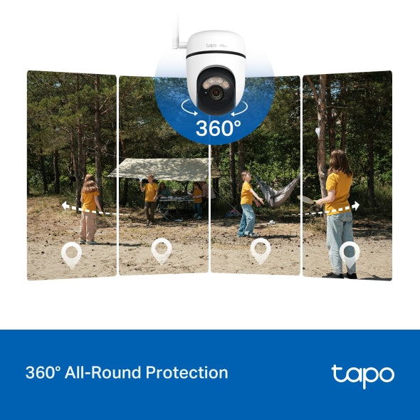 Tapo Solar-Powered Pan/Tilt 4G LTE Security Camera Kit | TAPOC615GKIT