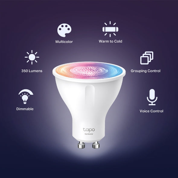 Tapo Smart Wi-Fi Spotlight 2pk - Multicolor | TAPOL6302PK