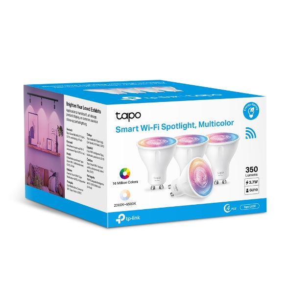 Tapo Smart Wi-Fi Spotlight 4pk - Multicolor | TAPOL630